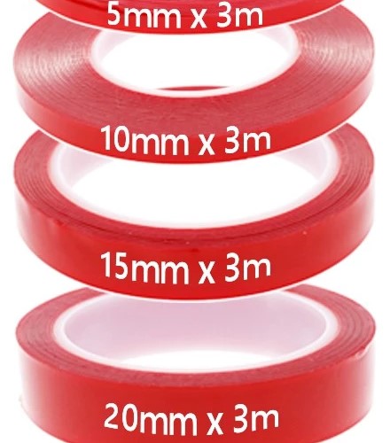 Băng Keo 2 Mặt Trong Suốt Acrylic Cao Cấp, Siêu Dính, Siêu Bền, Chịu Nhiệt Tốt