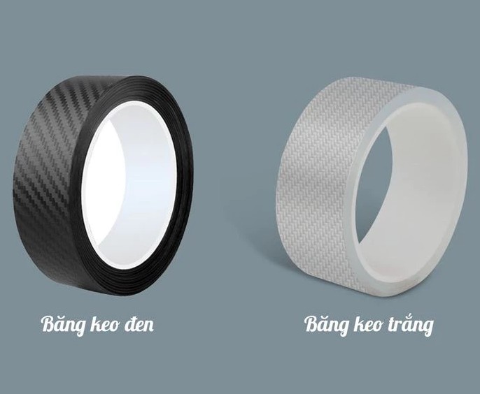 Băng Keo Carbon 3D Nhám Trang Trí Ô Tô, Decal Dán Xe Chống Trầy Xước, Chống Thấm Nước