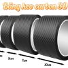 Băng Keo Carbon 3D Nhám Trang Trí Ô Tô, Decal Dán Xe Chống Trầy Xước, Chống Thấm Nước