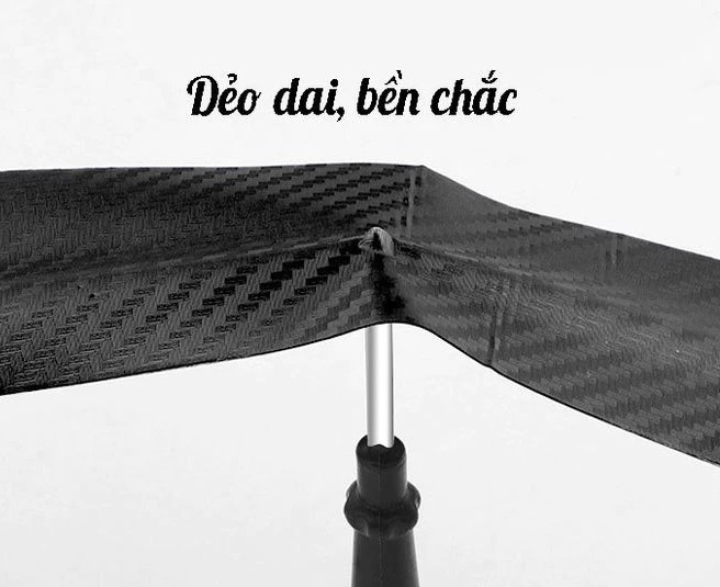 Băng Keo Carbon 3D Nhám Trang Trí Ô Tô, Decal Dán Xe Chống Trầy Xước, Chống Thấm Nước