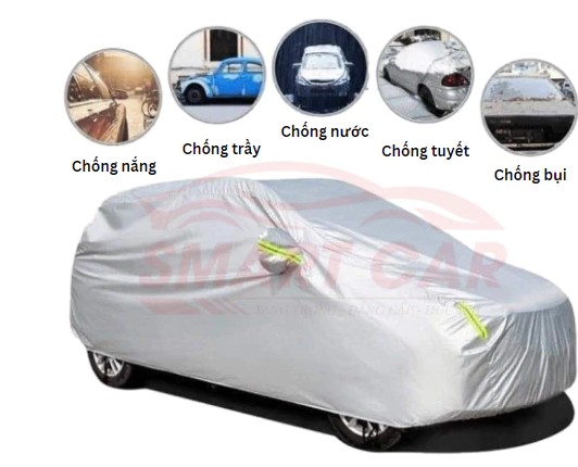 Bảng Size Tiêu Chuẩn, Bạt Phủ Toàn Xe Ô Tô 3 Lớp, Chống Nắng, Chống Nước, Hạn Chế Cháy Nội Thất