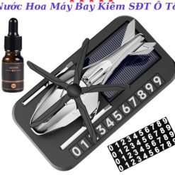 Bảng Số Điện Thoại Gắn Taplo Ô Tô Kèm Nước Hoa Năng Lượng Mặt Trời Hình Trực Thăng