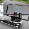 Bảng Số Điện Thoại Gắn Taplo Ô Tô, Tích Hợp Giá Đỡ Điện Thoại Xoay 360°