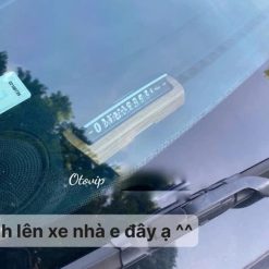 Bảng Số Điện Thoại Gắn Taplo Ô Tô YUMCHO Cao Cấp, Ẩn Hiện Số Tiện Lợi