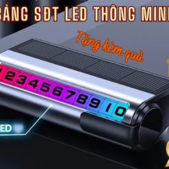 Bảng Số Điện Thoại Ô tô Có Đèn LED Thông Minh, Số Xoay Dễ Điều Chỉnh, Năng Lượng Mặt Trời