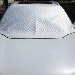 Bạt Che Nắng Kính Lái Trùm Gương Xe Ô Tô, Chống Nóng 3 Lớp Cao Cấp, Có Nam Châm Giữ Cố Định