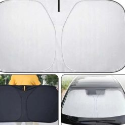 Bạt Chống Nắng Gấp Gọn Cho Kính Lái Xe Ô Tô Giảm Nhiệt, Bảo Vệ Nội Thất