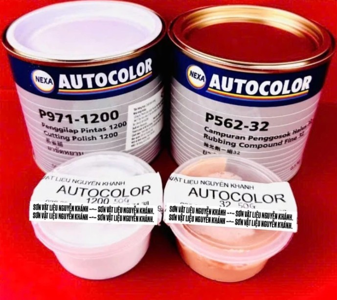 Bát Phá Bước 1 (P562-32) & Bát Phá Bước 2 (P971-1200) Hũ 50g, Đánh Bóng Gỗ, Ô Tô, Xe Máy