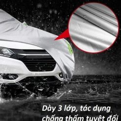 Bạt Phủ Ô Tô 3 Lớp Cao Cấp, Bạt Trùm Xe Vải Dù Chống Nắng, Chống Mưa, Bền Đẹp Theo Thời Gian