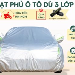 Bạt Phủ Ô Tô 3 Lớp Cao Cấp, Bạt Trùm Xe Vải Dù Chống Nắng, Chống Mưa, Bền Đẹp Theo Thời Gian