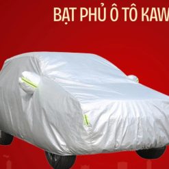 Bạt Phủ Ô Tô Cao Cấp KAW, Bạt Trùm Xe Hơi 3 Lớp Tráng Nhôm, Lót Nỉ Chống Xước, Chống Nắng, Chống Mưa