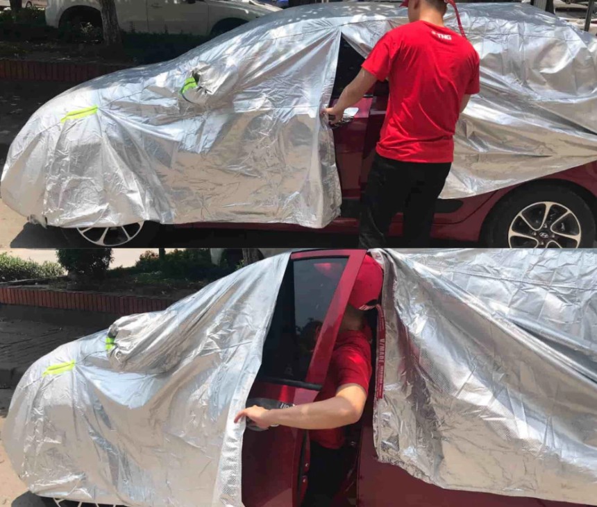 Bạt Phủ Ô Tô Toàn Diện Chất Liệu Oxford 3 Lớp, Áo Bạt Trùm Cho Xe 4 – 5 – 7 Chỗ, Chống Nắng, Chống Mưa