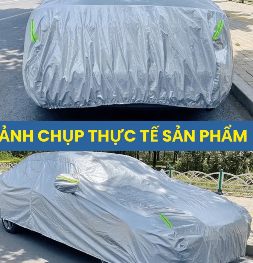 Bạt Phủ Ô Tô Toàn Diện Chất Liệu Oxford 3 Lớp, Áo Bạt Trùm Cho Xe 4 – 5 – 7 Chỗ, Chống Nắng, Chống Mưa