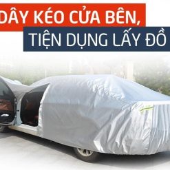 Bạt Phủ Ô Tô Vải Dù 3 Lớp Cao Cấp, Chống Nắng, Che Mưa, Hạn Chế Trầy Xước