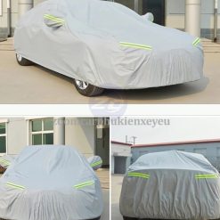 Bạt Phủ Ô Tô Vải Dù Oxford Cao Cấp 3 Lớp Tráng Bạc, Bảo Vệ Xe Mọi Điều Kiện Thời Tiết