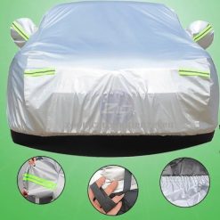 Bạt Phủ Ô Tô Vải Dù Oxford Cao Cấp 3 Lớp Tráng Bạc, Bảo Vệ Xe Mọi Điều Kiện Thời Tiết