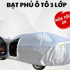 Bạt Phủ Ô Tô XEAUTO Cao Cấp 3 Lớp Chịu Nhiệt, Chống Tia UV, Chống Thấm Nước Cho Xe 4, 5, 7 Chỗ