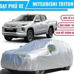 Bạt Phủ Xe Bán Tải Mitsubishi Triton 3 Lớp, Chống Nóng, Chống Thấm, Chống Bụi Toàn Diện