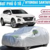 Bạt Phủ Xe Ô Tô 7 Chỗ Hyundai SantaFe, Bạt Trùm SUV Chất Liệu PEVA Tráng Nhôm Chống Nắng, Chống Mưa