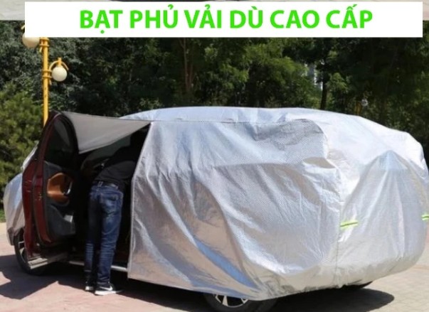 Bạt Phủ Xe Ô Tô 7 Chỗ Hyundai SantaFe, Bạt Trùm SUV Chất Liệu PEVA Tráng Nhôm Chống Nắng, Chống Mưa