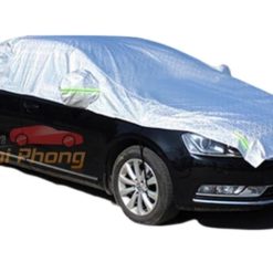 Bạt Trùm Nửa Xe Ô Tô Tráng Bạc Cách Nhiệt, Che Kín Capo, Phản Quang Chống Nóng & Chống Xước