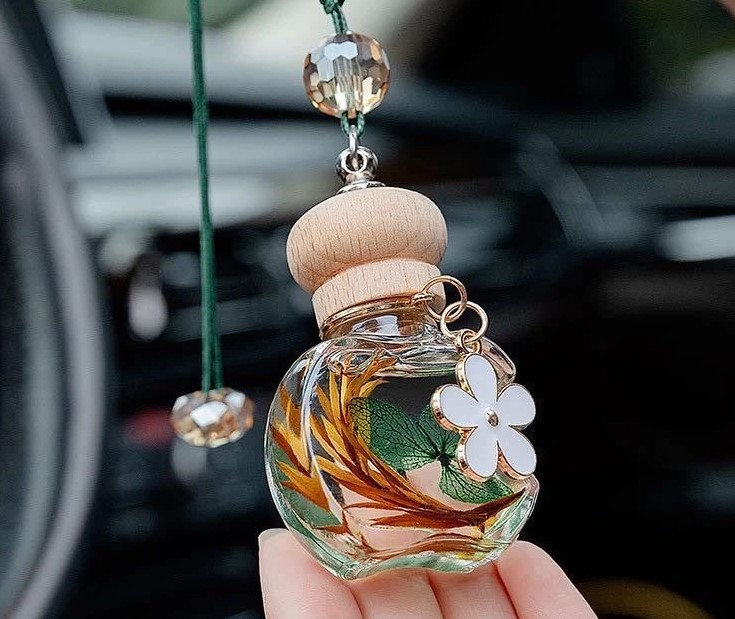 Bình Tỏa Hương Thơm Nội Thất Xe Hơi, Máy Khuếch Tán Tinh Dầu Treo Xe 100% Tự Nhiên