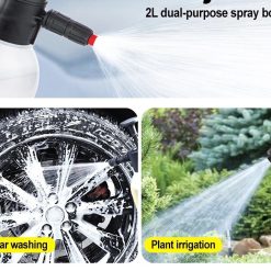 Bình Xịt Bọt Tuyết Rửa Xe Hơi/ Xe Máy 2000ml, Áp Suất Mạnh, Bọt Dày, Cầm Tay Tiện Lợi