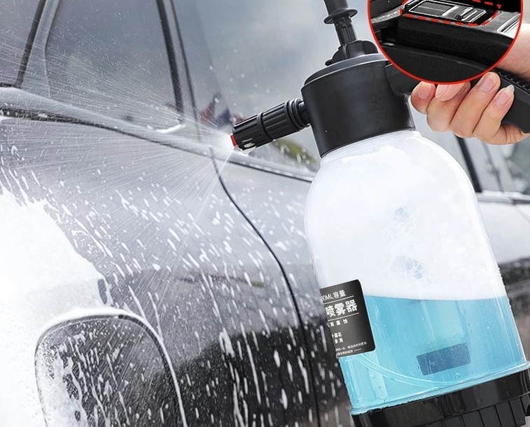Bình Xịt Bọt Tuyết Rửa Xe Hơi/ Xe Máy 2000ml, Áp Suất Mạnh, Bọt Dày, Cầm Tay Tiện Lợi