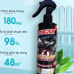 Bình Xịt Đuổi Chuột Khoang Máy Ô Tô Focar AutoX 330ml, Hiệu Quả Siêu Tốc Lên Đến 5 Tuần