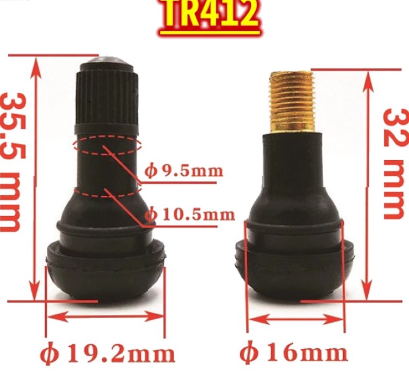 Bộ 10 Chiếc Chân Van Lốp Không Ruột, Cho Ô Tô, Xe Máy, Xe Điện Đủ Các Kích Cỡ