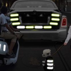 Bộ 10 Miếng Dán Phản Quang Cảnh Báo An Toàn, Chống Va Chạm, Tăng Nhận Diện Xe Hơi & Mũ Bảo Hiểm