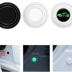 Bộ 16 Nút Cao Su Giảm Lực PQ Trắng, Bảo Vệ Cánh Cửa Ô Tô, Giảm Va Đập, Tăng Tuổi Thọ Xe