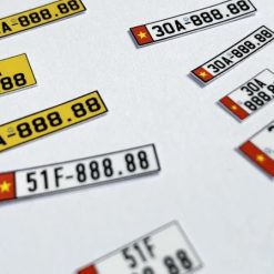 Bộ 2 Biển Số Xe Mô Hình Các Tỉ Lệ [Dán Tự Chọn], Thêm Chi Tiết Thực Tế Cho Mô Hình Xe Của Bạn