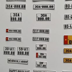 Bộ 2 Biển Số Xe Mô Hình Các Tỉ Lệ [Dán Tự Chọn], Thêm Chi Tiết Thực Tế Cho Mô Hình Xe Của Bạn
