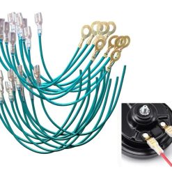 Bộ 2 Dây Giắc Ghim Còi Ô Tô Xe Hơi, Rắc Cắm Kèn Ruột Đồng Nguyên Chất Dài 20cm