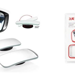 Bộ 2 Gương Cầu Lồi 3R, Gương Tròn & Gương Chữ Nhật Xoay 360° Loại Cao Cấp