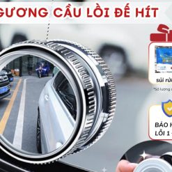 Bộ 2 Gương Cầu Lồi Hít Kính Chiếu Hậu Ô Tô XCHAT Xoay 360°, Xóa Điểm Mù, Phản Chiếu Sắc Nét Khi Lái Xe
