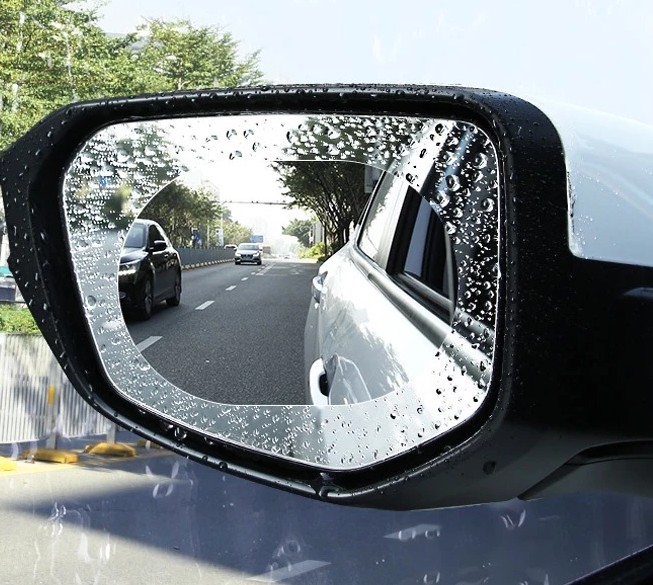 Bộ 2 Miếng Dán Chống Sương Mù, Chống Nước Mưa, Chống Bám Bụi Cho Cửa Kính Xe Hơi