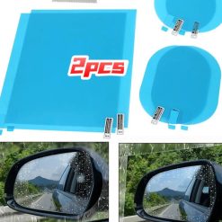 Bộ 2 Miếng Dán Chống Sương Mù, Chống Nước Mưa, Chống Bám Bụi Cho Cửa Kính Xe Hơi