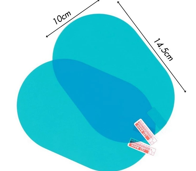 Bộ 2 Miếng Dán Gương Ô Tô Chống Bám Nước, Quan Sát Rõ Ràng Khi Lái Xe Dưới Trời Mưa