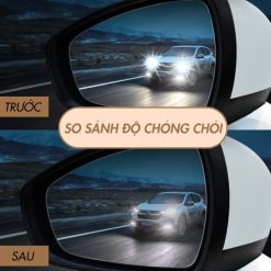 Bộ 2 Miếng Dán Gương Ô Tô Chống Bám Nước, Quan Sát Rõ Ràng Khi Lái Xe Dưới Trời Mưa