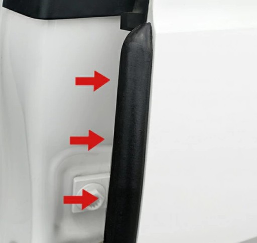 Bộ 2 Sợi Gioăng Cao Su Cột B Lõi Thép, Chống Bụi, Cách Âm, Giảm Tiếng Ồn Cho Cửa Ô Tô