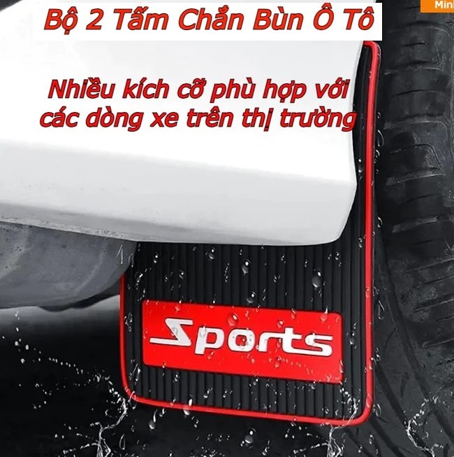Bộ 2 Tấm Chắn Bùn Ô Tô PVC Mềm, Bảo Vệ Toàn Diện Cho Xe 4 đến 7 Chỗ
