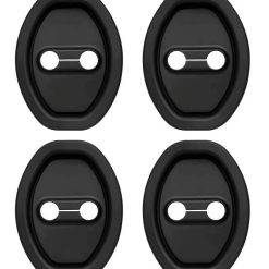 Bộ 4 Miếng Đệm Khóa Cửa Xe Ô Tô Bằng Silicone, Chống Va Đập, Giảm Sốc, Chống Han Rỉ