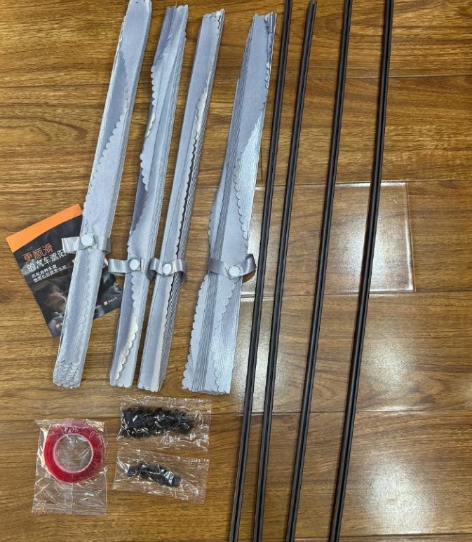 Bộ 4 Rèm Che Nắng Xe Ô Tô Vải Cao Cấp Gắn Nam Châm Thông Minh Hưng Phát Auto