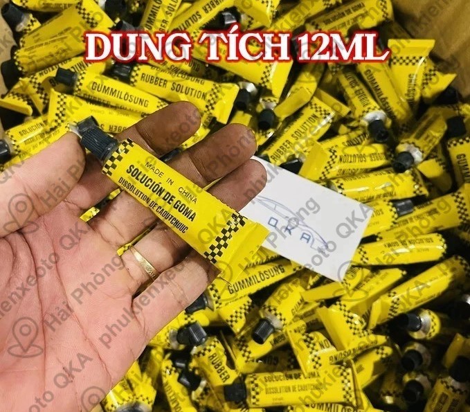 Bộ 5 Sợi Vá Lốp Xe Máy, Ô Tô Không Săm Kèm Keo Chuyên Dụng