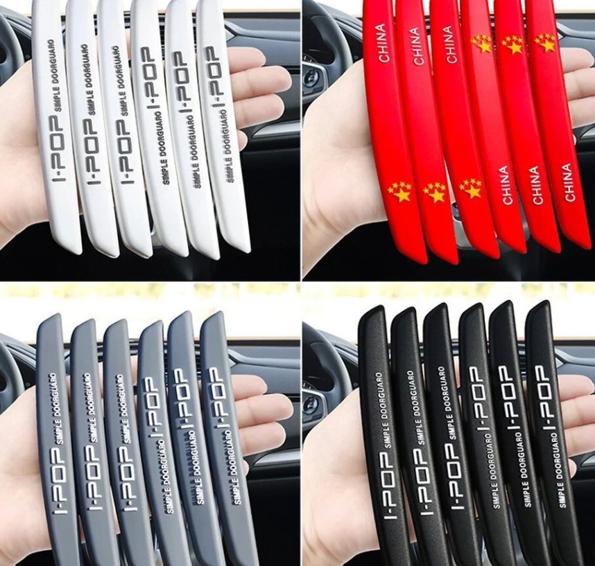 Bộ 6 Miếng Dán Bảo Vệ Cạnh Cửa Xe Ô tô, Chống Trầy Xước Xe, Dễ Dán, Độ Bền Cao