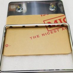 Bộ Biển Số Inox Trắng Phù Hợp Mọi Loại Xe Máy, Gồm Khung Titan, Mica Bảo Vệ Và Đế Pát 4 Phân