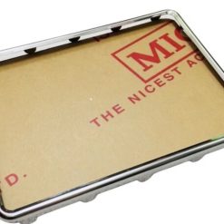 Bộ Biển Số Inox Trắng Phù Hợp Mọi Loại Xe Máy, Gồm Khung Titan, Mica Bảo Vệ Và Đế Pát 4 Phân