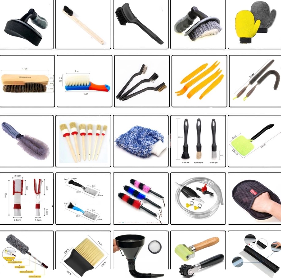 Bộ Dụng Cụ Chăm Sóc & Rửa Xe Chuyên Dụng Cho Ô Tô, Xe Máy